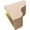 Ekena Millwork 5"W x 10"D x 10"H Classic Greensboro Rough Cedar Woodgrain TimberThane Corbel, Primed Tan CORUR05X10X10GRNRCPR - alternate 2